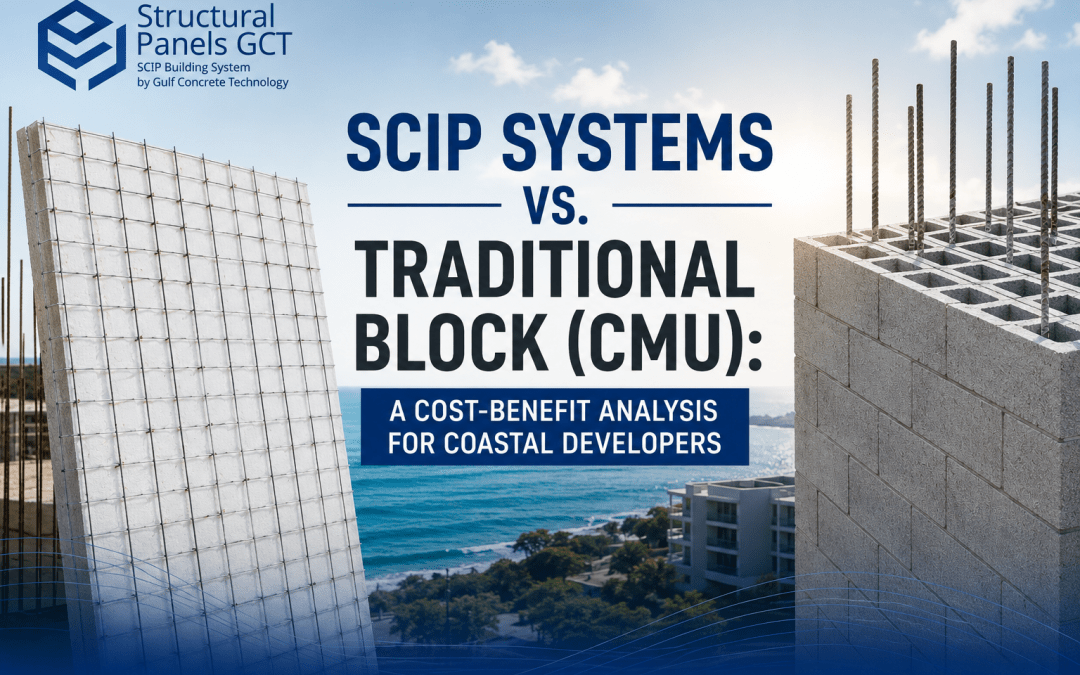 SCIP Systems vs. Traditional Block (CMU): A Cost-Benefit Analysis for Coastal Developers